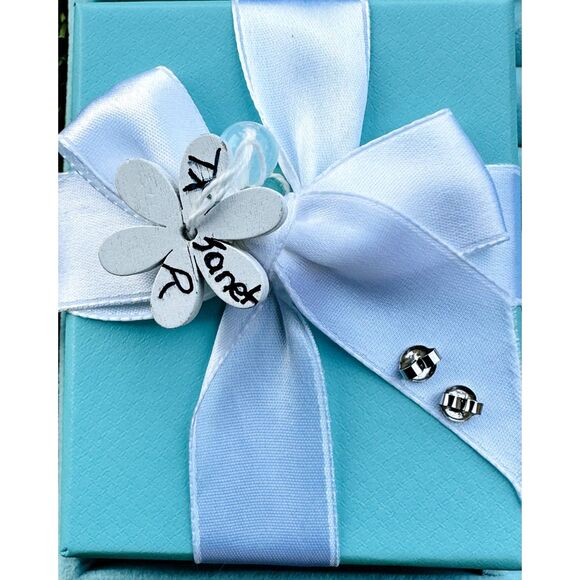 RARE Used Tiffany Rose Quartz🩷 Earrings in 925 - Picture 8 of 8